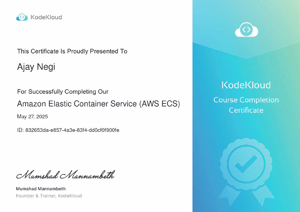 Amazon Elastic Container Service (ECS)