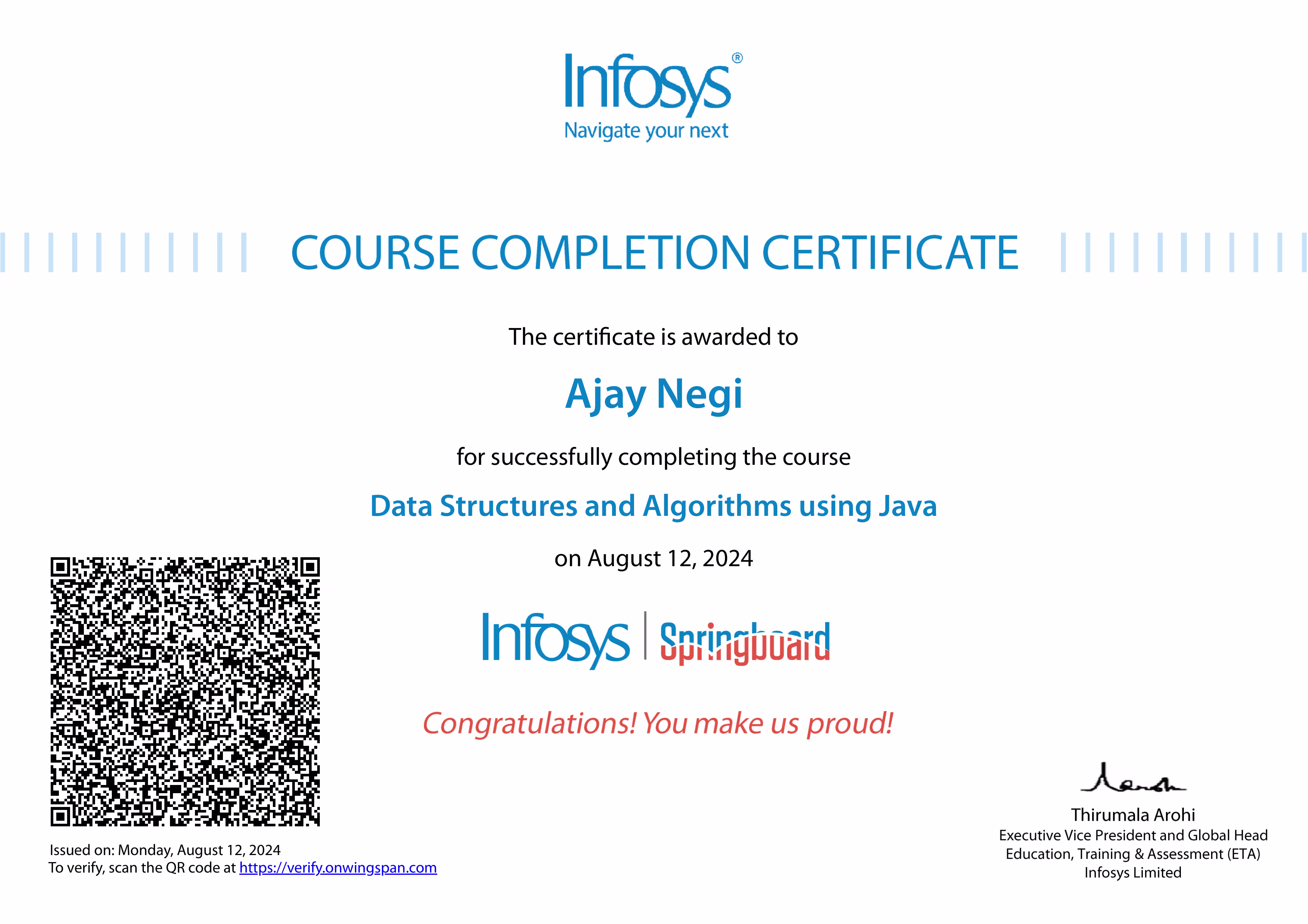 Data Structures and Algorithms using Java
